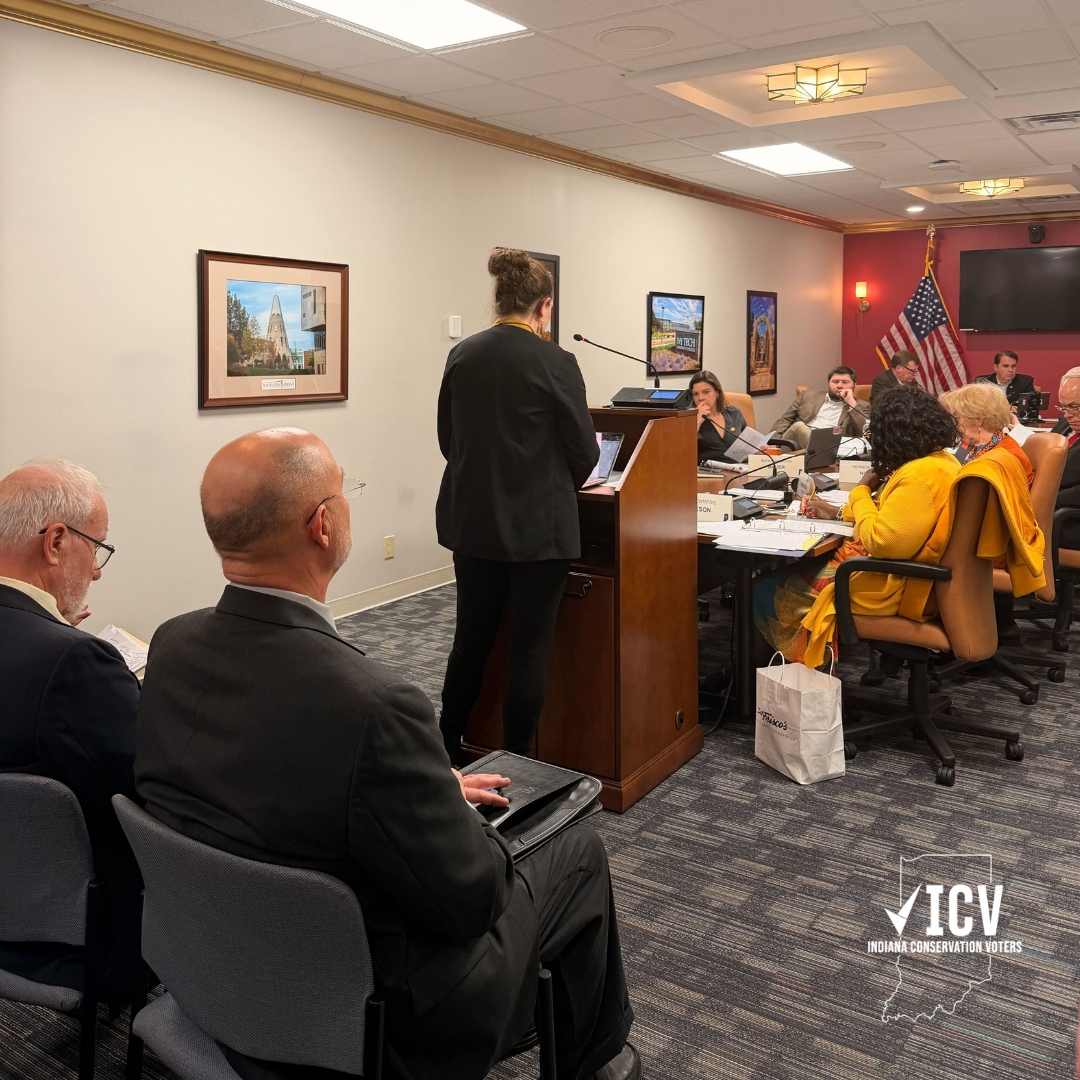 Desi Rybolt testifying against SB 277 on Feb 11, 2026, the bill would water down the Indiana Department of Environmental Management and PFAS regulation